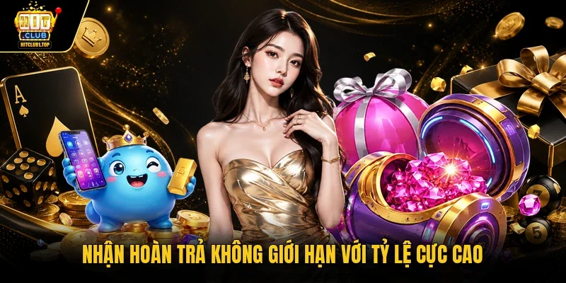 Nhận hoàn trả không giới hạn với tỷ lệ cực cao